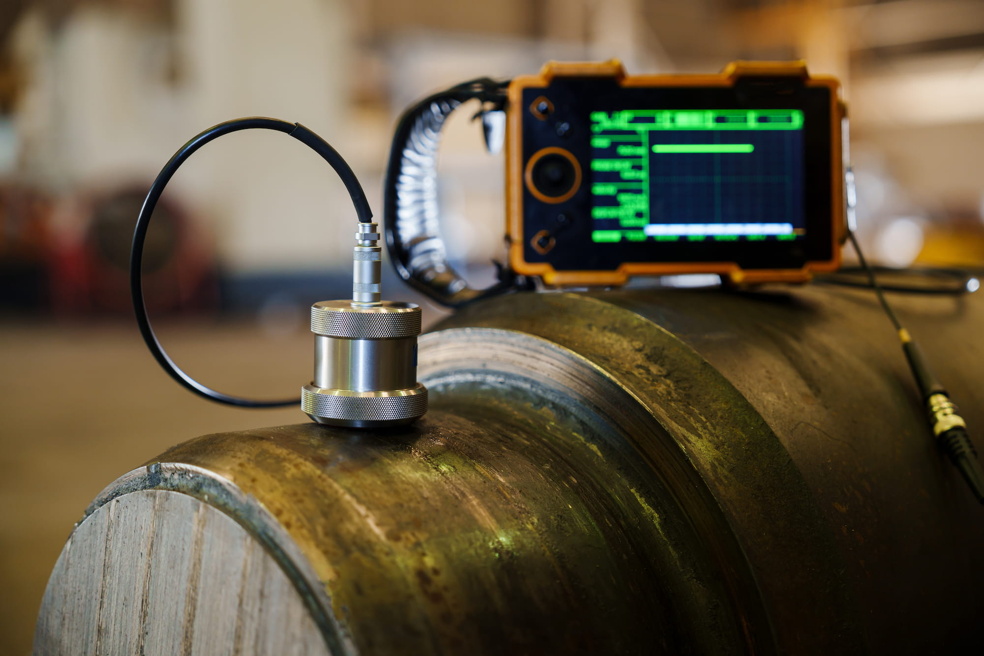 Ultrasonic Testing in Lahore by CEAF TECH inspecting welds, pipelines, and industrial equipment using advanced ultrasonic testing methods.